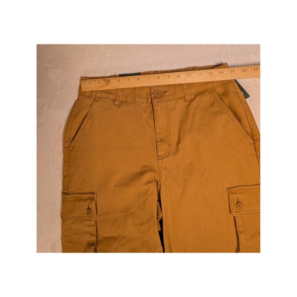 Wild Fable Womens High Rise Cargo Pants Tan Size Med L 31  Elastic Waist Pockets - Picture 5 of 10